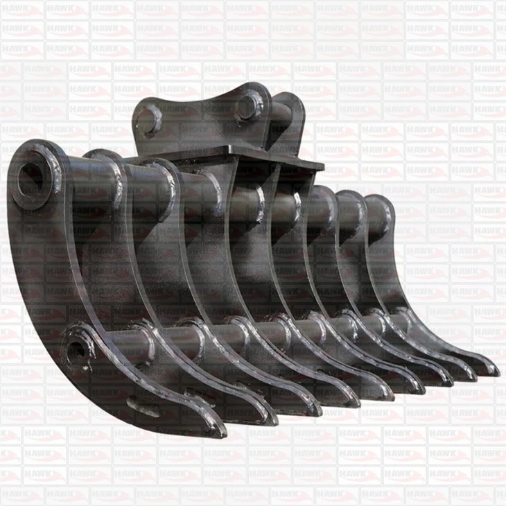 Excavator Forestry Root Rake