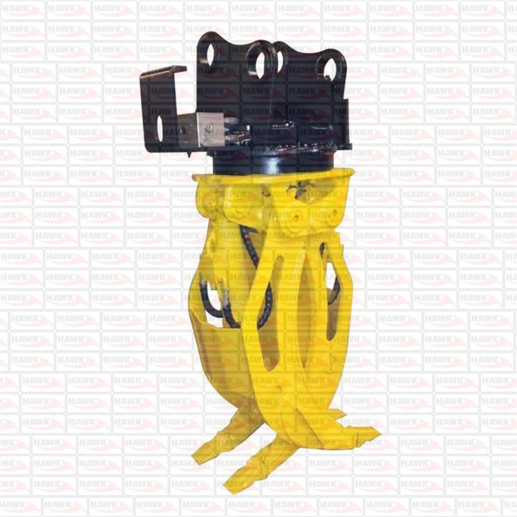 Rotating Hydraulic Steel Grapple For Digger