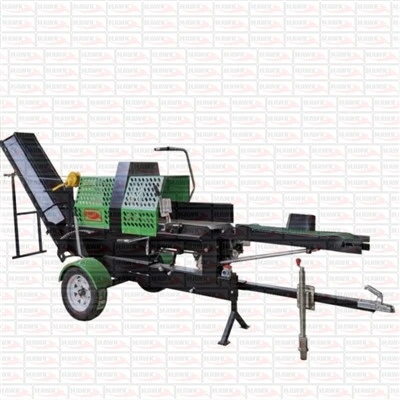 Draagbare brandhoutprocessormachine