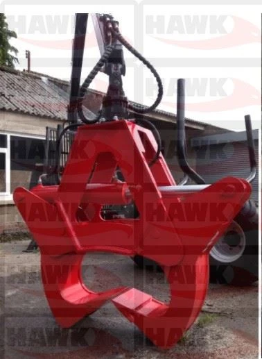 Excavator Log Cracker