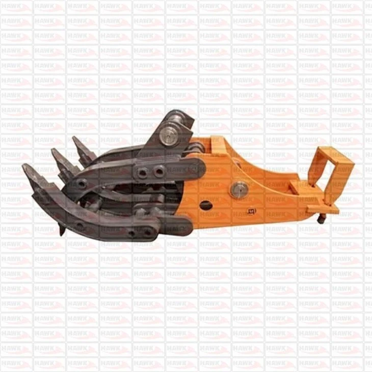 Stone Excavator Mechanical Grapple Attachment